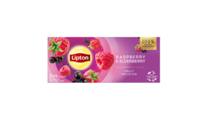 Nová řada ovocných čajů Lipton – malina – černý bez
