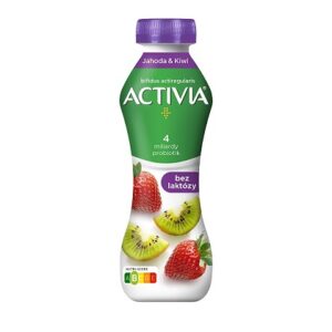Activia – nový bezlaktózový nápoj s příchutí jahoda a kiwi